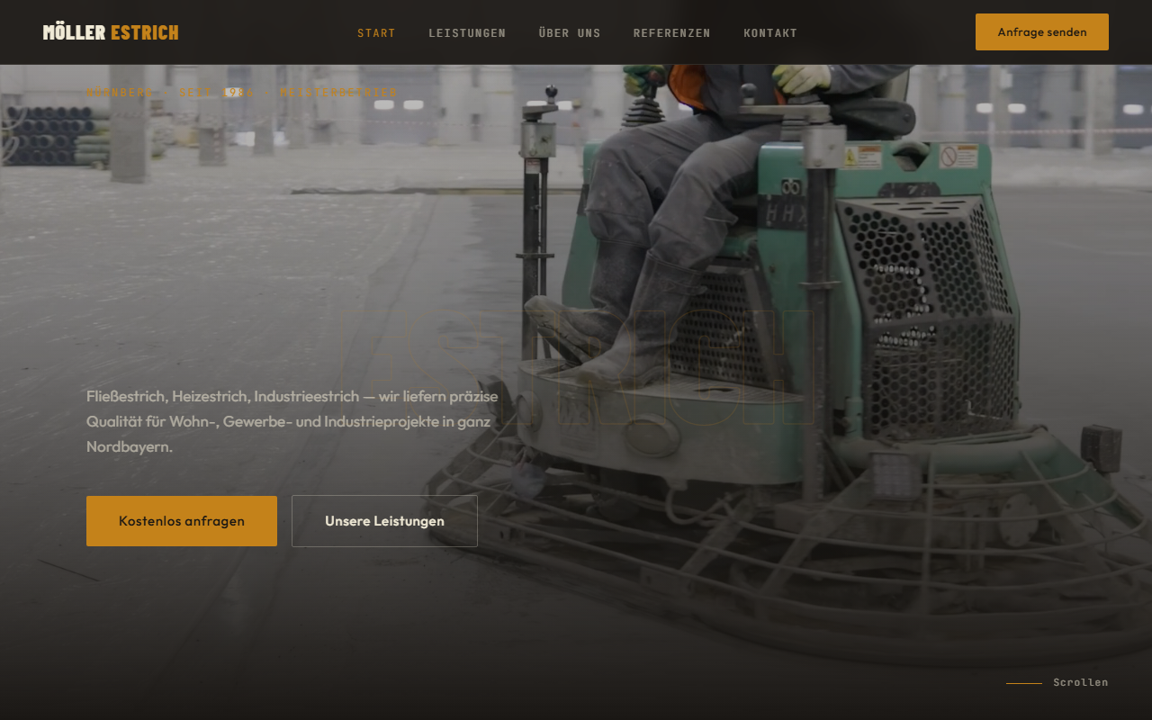 Möller Estrich GmbH Website Demo